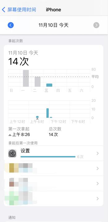 iPhone手机怎么查看抬起次数（iphone手机怎么查看抬起次数记录）