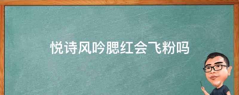 悦诗风吟腮红会飞粉吗（悦诗风吟有粉饼吗）