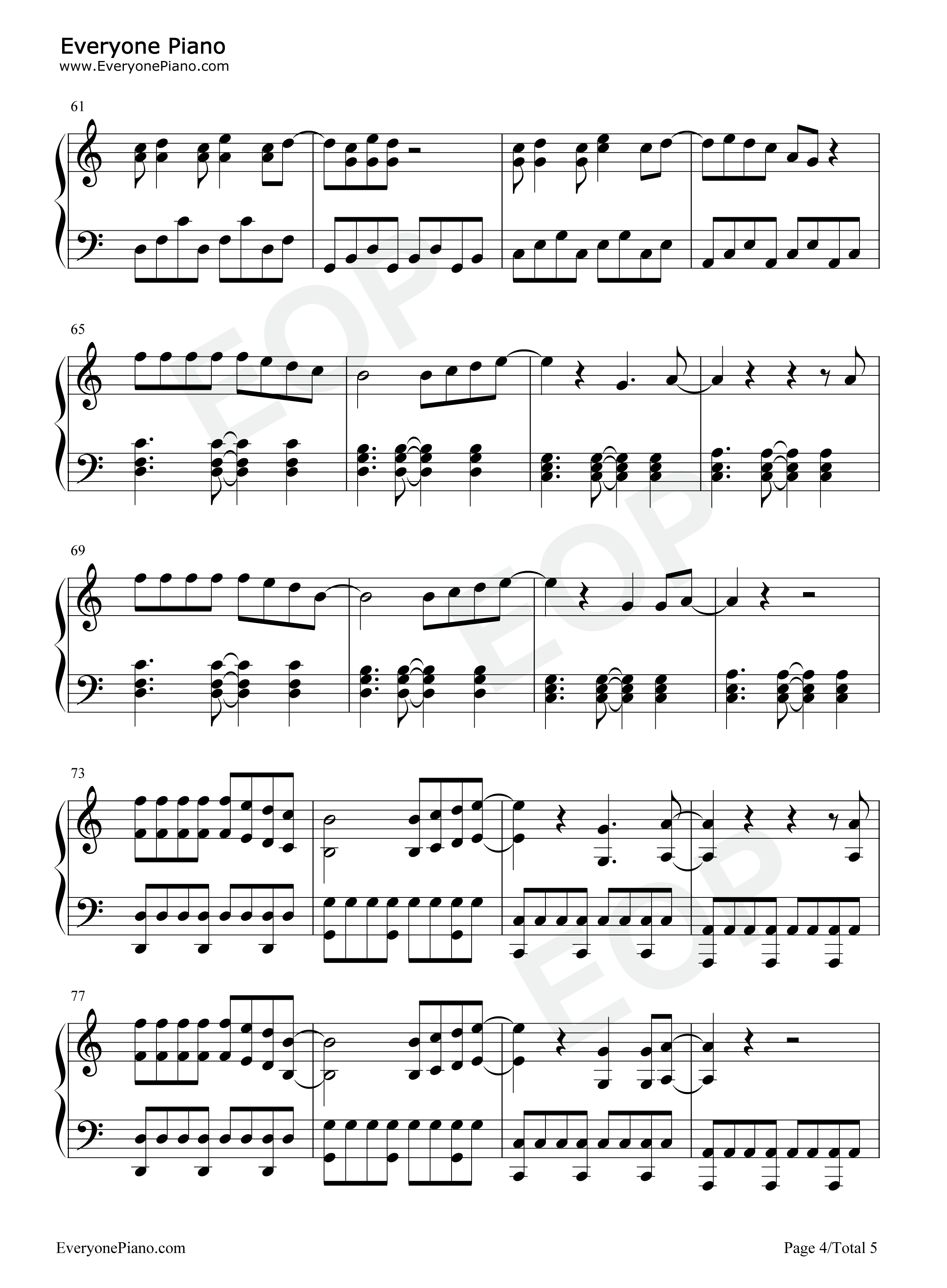 Sofia钢琴谱-Clairo